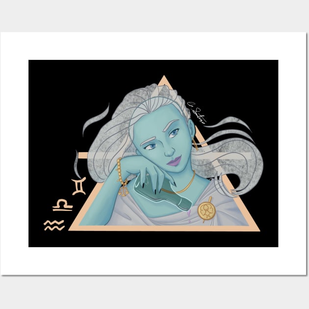 Air Genasi Wall Art by NeuroticallyChris